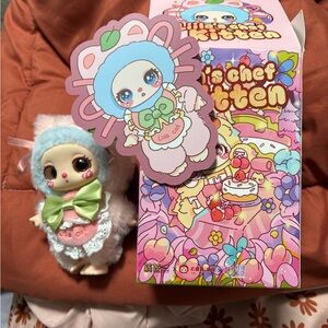 Cute Doll with Accessories - Blue and Pink